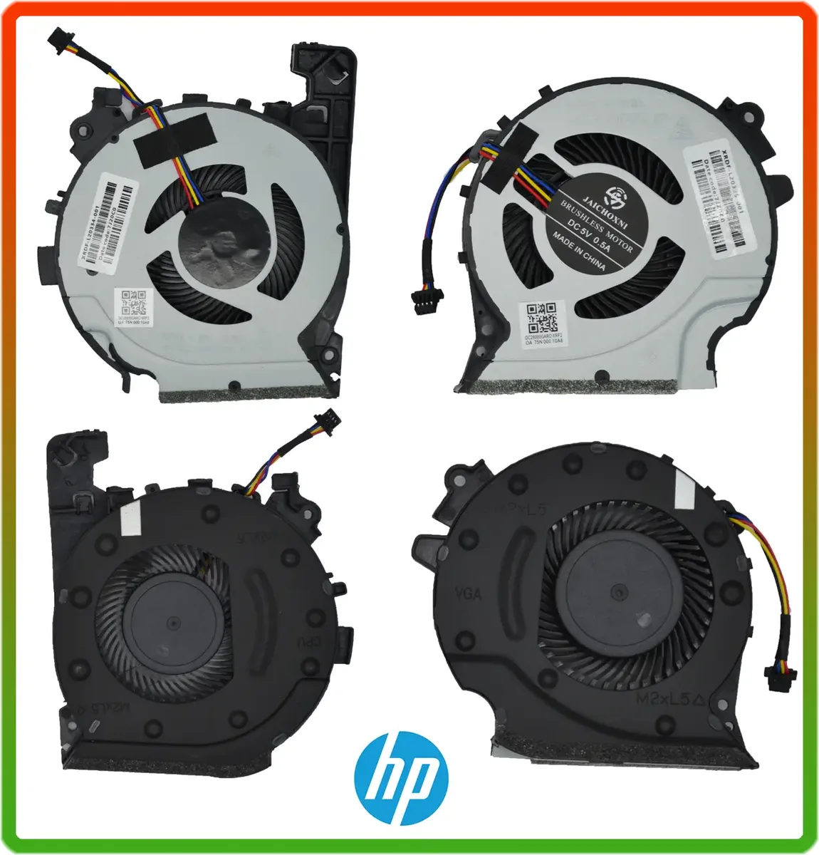 Вентилятори (кулери) для HP Pavilion 15-CX, 15-CX0058WM, 15-CX0068TX (DFS501105PR0T) (CPU+GPU) Пара!