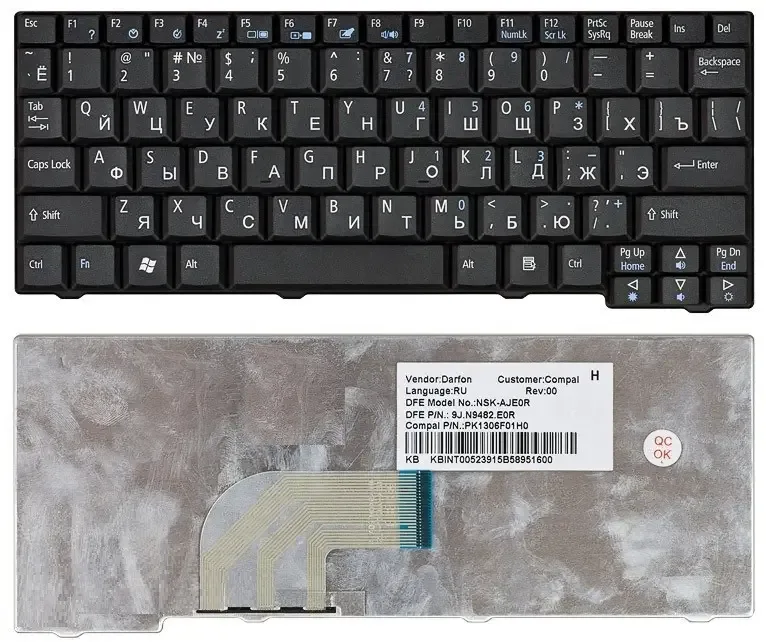 Клавіатура Acer Aspire One A110 A110X A110L D150, AOA110 AOD150