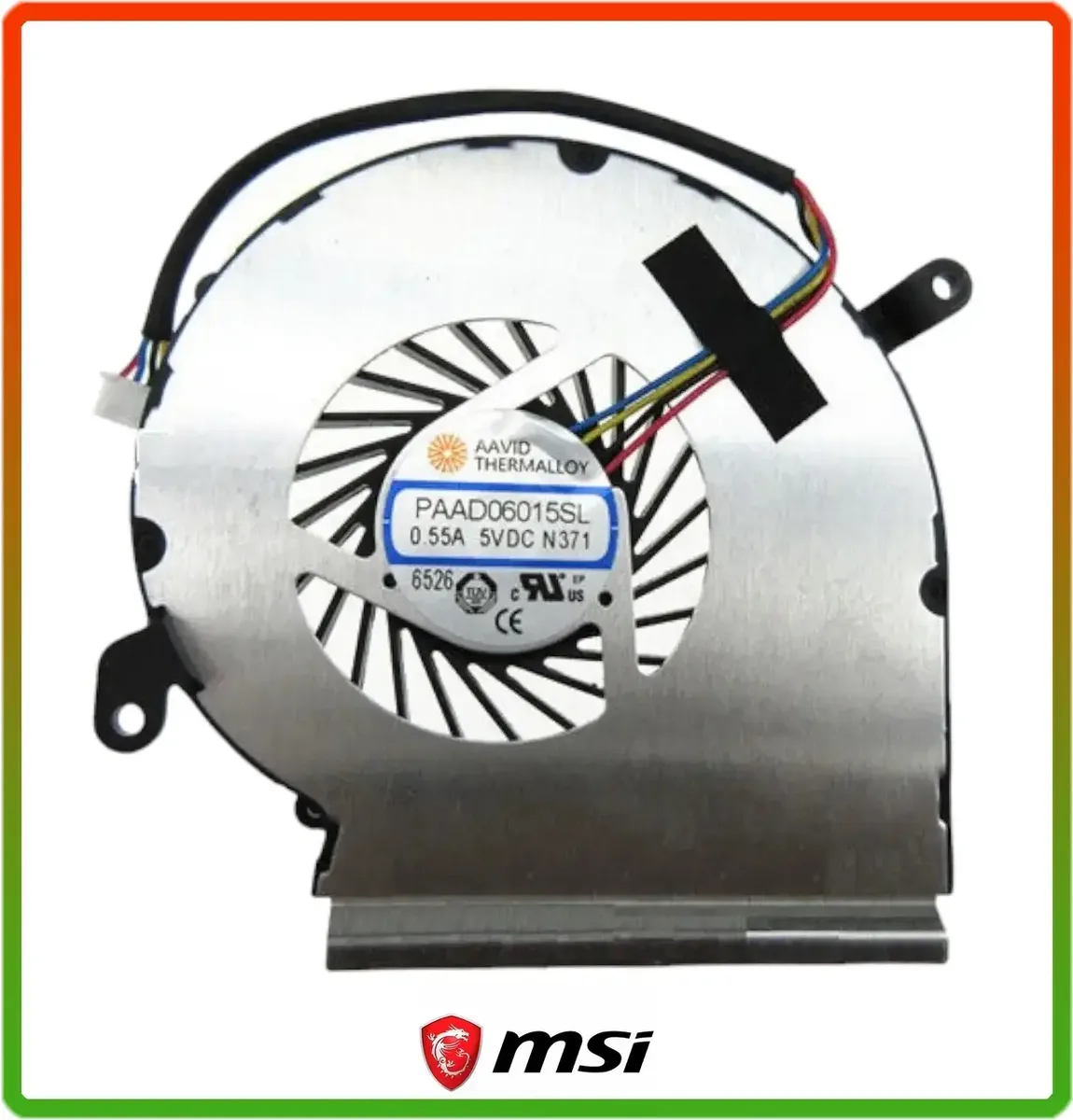 Вентилятор (кулер) MSI GE62, GE72, PE60, PE70, GL62 4pin (PAAD06015SL) (ДЛЯ ВІДЕОКАРТИ)