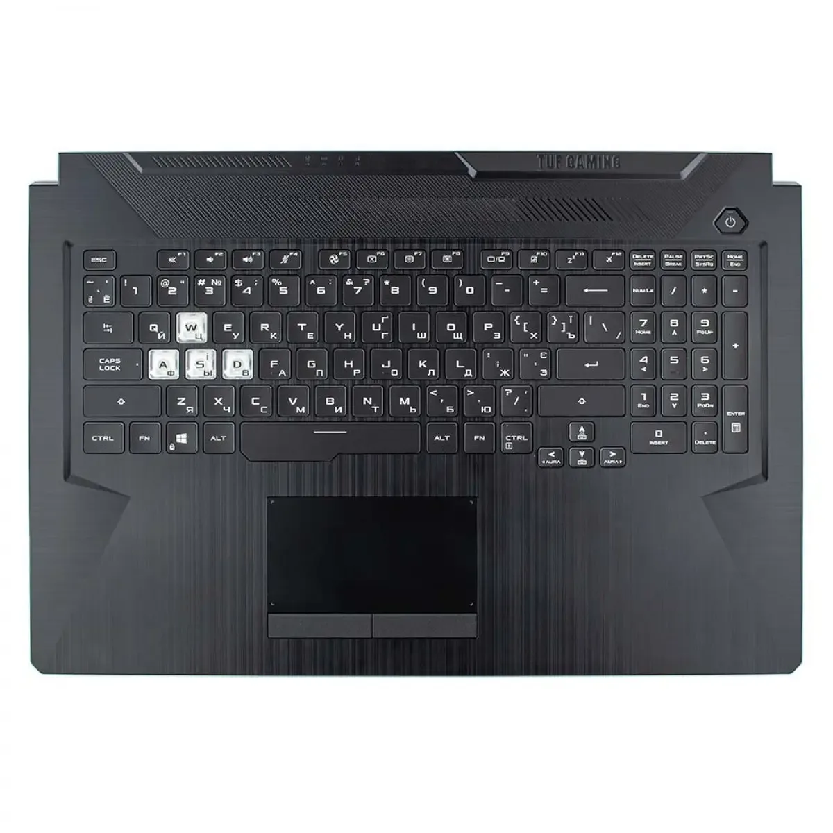 Оригінальна верхня кришка Asus FA706I FA706QE FX706H TUF706 TUF766, RU (татчпад+wifi+RGB)