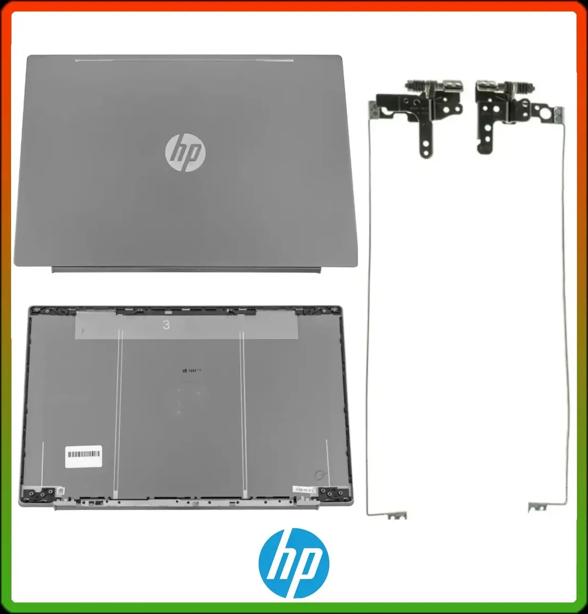 Кришка матриці + петлі для HP 15-CS, 15-CW, TPN-Q208, TPN-Q210 (Gray)