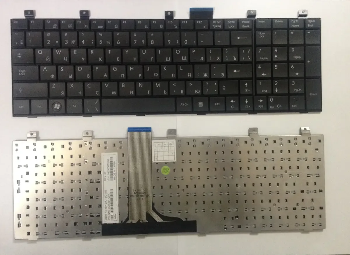 Клавіатура MSI A5000, CR500, CX500, GX600, VR600, VX600, UX600; LG E500