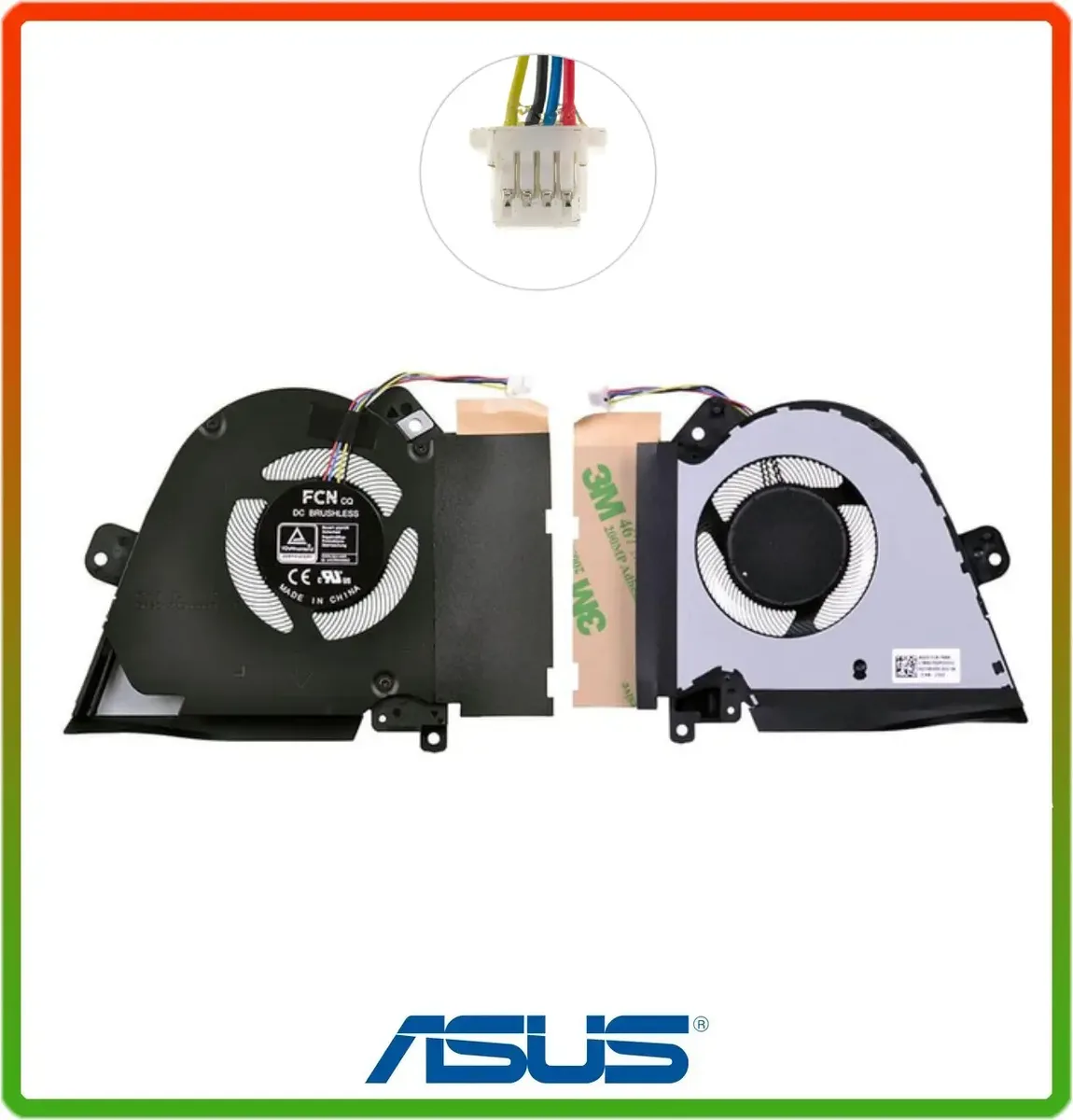 Оригінальний GPU вентилятор для ASUS TUF Dash F15 FX516PR, FX516PM, FX516EN, FX516PM, 12 V (13NR0760P02011)