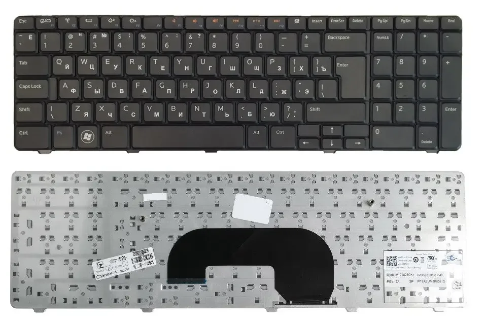 Клавіатура Dell Inspiron 17R N7010 M7010 NSK-DPB0R, AEUM9700010, 08V8RT
