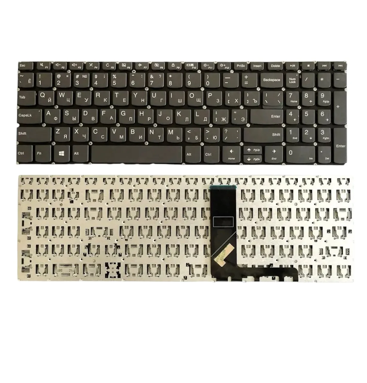 Клавіатура для ноутбука LENOVO IdeaPad 330s-15, 330S-15ARR, 330S-15AST, 330S-15IKB, 330S-15ISK V330-15IKB сіра