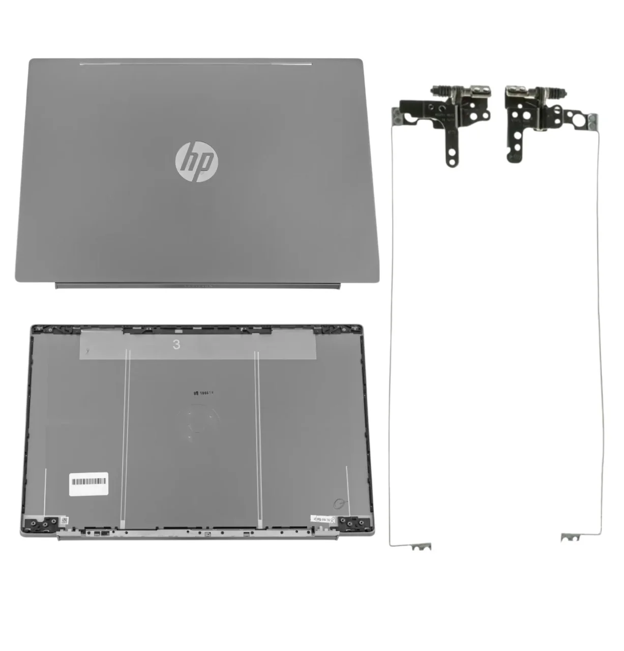 Кришка матриці + петлі для ноутбука HP 15-CS, 15-CW, TPN-Q208, TPN-Q210 (Gray)