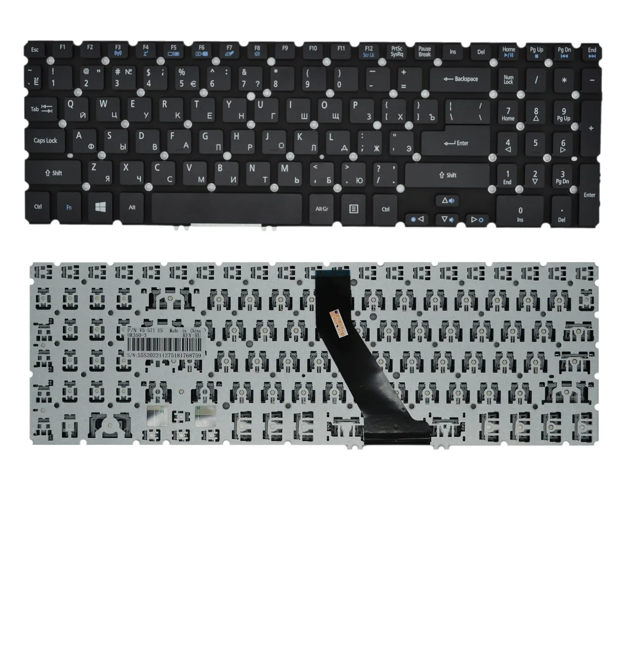 Клавіатура для ноутбука ACER Aspire V5-551G V5-552P V5-552PG