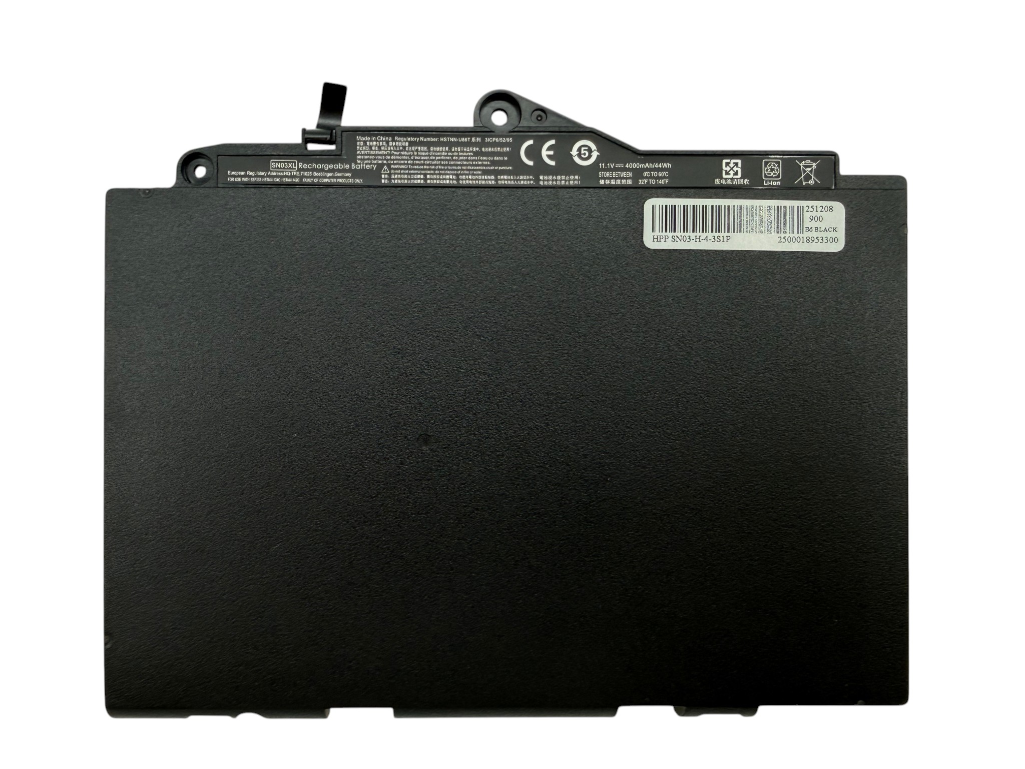 Батарея SN03XL для ноутбука HP EliteBook 725 G3, 820 G3 11.4V 4000mAh
